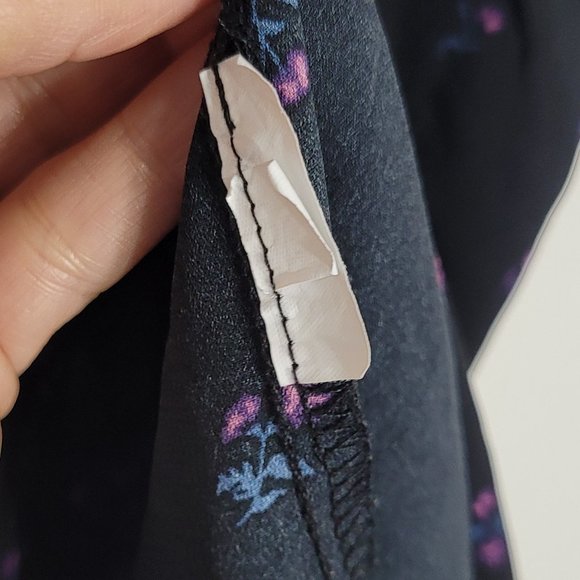 Stork & Babe Maternity Floral Print Sleeveless V-Neck Summer Casual Blouse XS - Picture 5 of 9